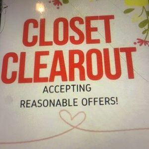 Closet clear out